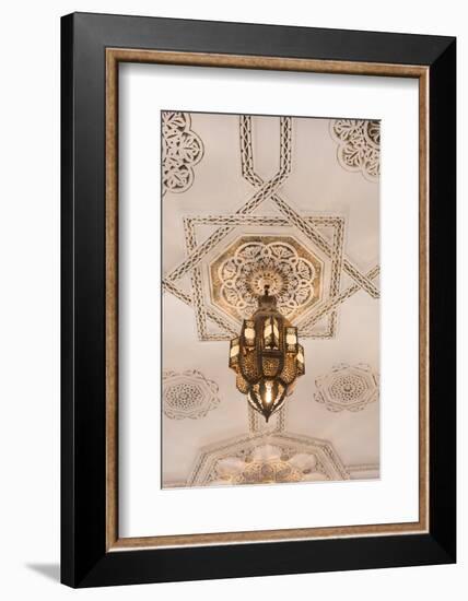 Marrakech, Morocco Chandelier Light in Ceiling in Downtown City-Bill Bachmann-Framed Photographic Print