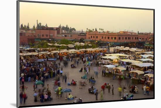 Marrakesh at Dusk, Djemaa El-Fna, Marrakech, Morocco, North Africa, Africa-Simon Montgomery-Mounted Photographic Print