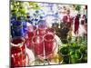 Marrakesh Colourful Moroccan Glassware in the Souqs of Marrakesh, Morocco-Andrew Watson-Mounted Photographic Print