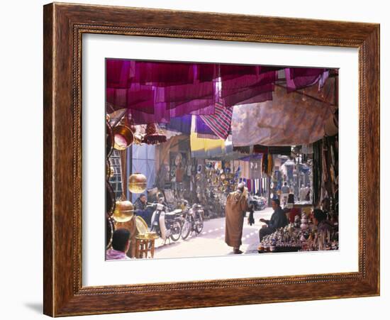 Marrakesh Market, Morocco-Peter Adams-Framed Photographic Print