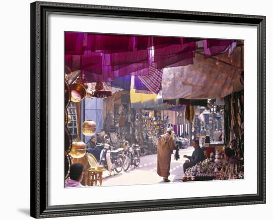 Marrakesh Market, Morocco-Peter Adams-Framed Photographic Print