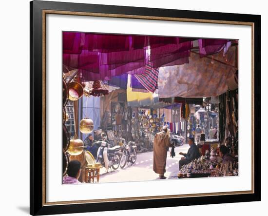 Marrakesh Market, Morocco-Peter Adams-Framed Photographic Print