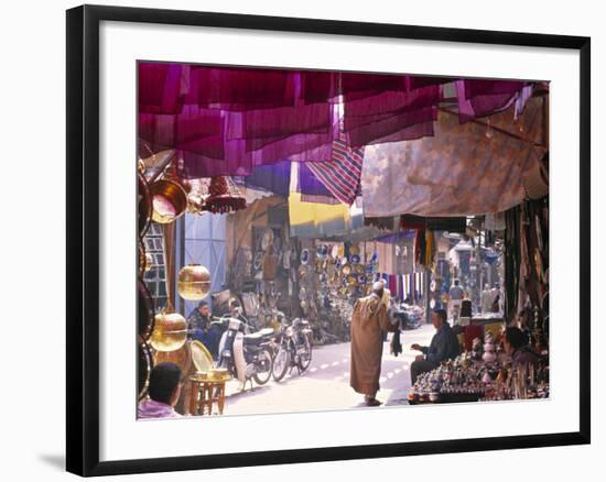 Marrakesh Market, Morocco-Peter Adams-Framed Photographic Print