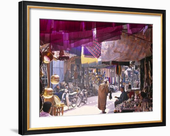 Marrakesh Market, Morocco-Peter Adams-Framed Photographic Print