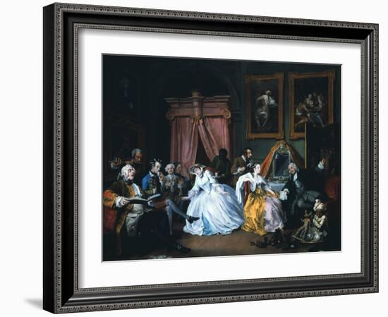 Marriage A-La-Mode: 4, the Toilette, 1743-William Hogarth-Framed Giclee Print