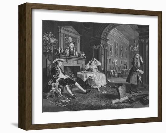 'Marriage A La Mode - Breakfast Scene', c1832-TE Nicholson-Framed Giclee Print