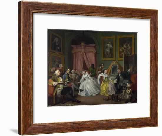 Marriage a La Mode: IV, the Toilette, C.1743-William Hogarth-Framed Giclee Print