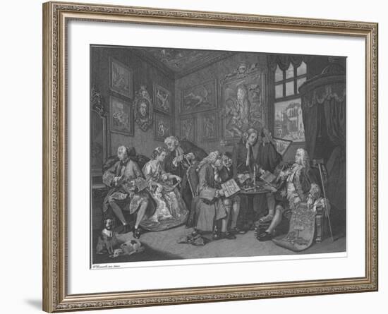 Marriage A La Mode - Plate I-William Hogarth-Framed Premium Giclee Print