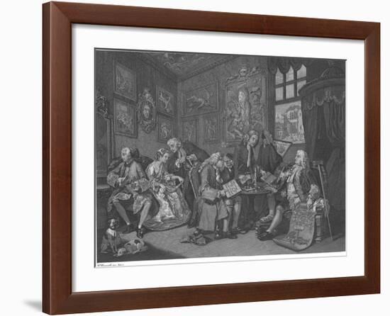 Marriage A La Mode - Plate I-William Hogarth-Framed Premium Giclee Print