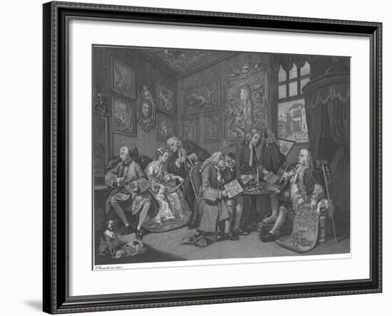 Marriage A La Mode - Plate I-William Hogarth-Framed Premium Giclee Print