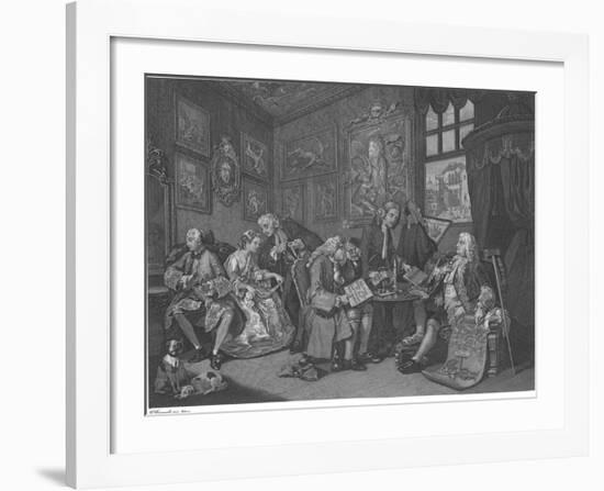 Marriage A La Mode - Plate I-William Hogarth-Framed Premium Giclee Print