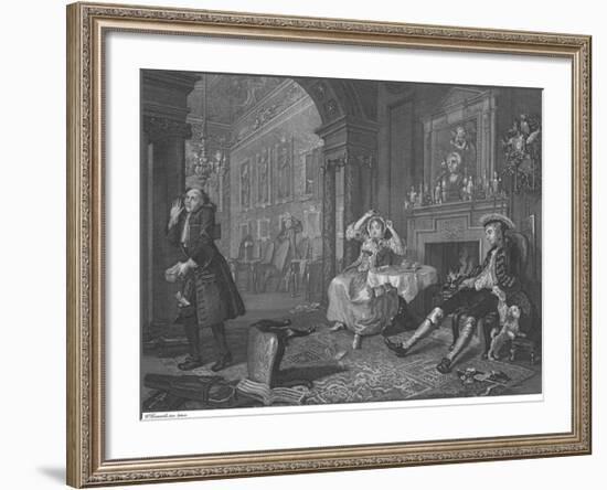 Marriage A La Mode - Plate II-William Hogarth-Framed Premium Giclee Print