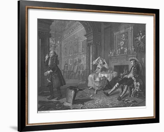 Marriage A La Mode - Plate II-William Hogarth-Framed Premium Giclee Print