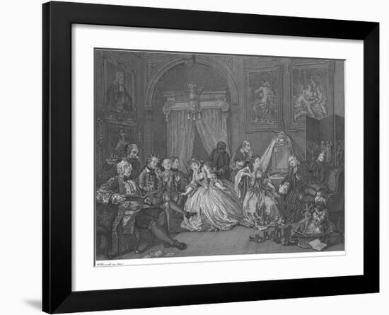 Marriage A La Mode - Plate IV-William Hogarth-Framed Premium Giclee Print