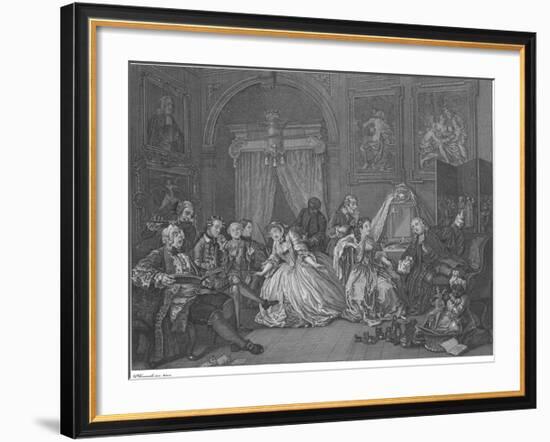 Marriage A La Mode - Plate IV-William Hogarth-Framed Premium Giclee Print