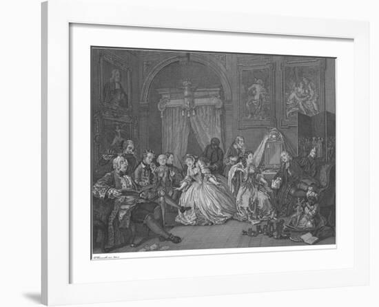 Marriage A La Mode - Plate IV-William Hogarth-Framed Premium Giclee Print