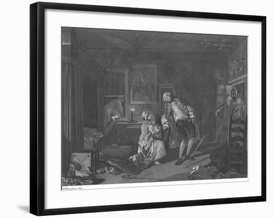 Marriage A La Mode - Plate V-William Hogarth-Framed Premium Giclee Print