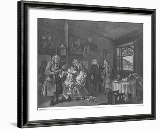 Marriage A La Mode - Plate VI-William Hogarth-Framed Premium Giclee Print