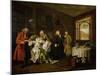 Marriage a La Mode: the Death of the Countess, C. 1742-44-William Hogarth-Mounted Giclee Print