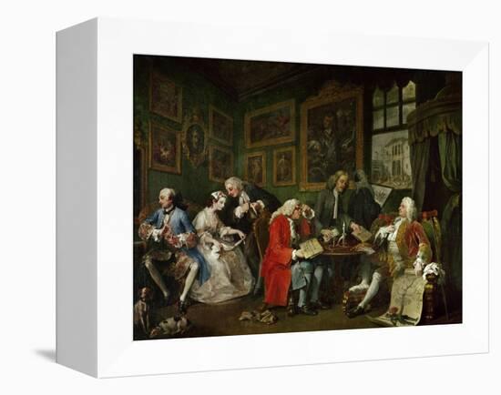 Marriage a La Mode: The Death of the Countess, circa 1742-44-William Hogarth-Framed Premier Image Canvas