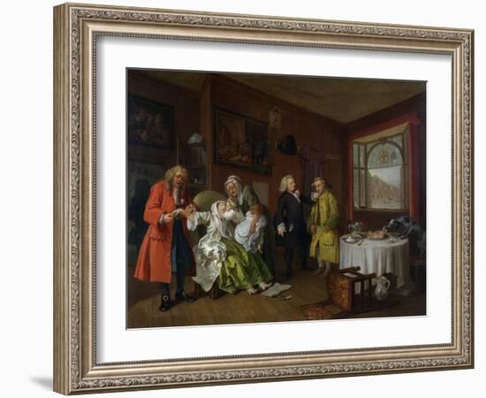 Marriage a La Mode: Vi, the Lady's Death, C.1743-William Hogarth-Framed Giclee Print