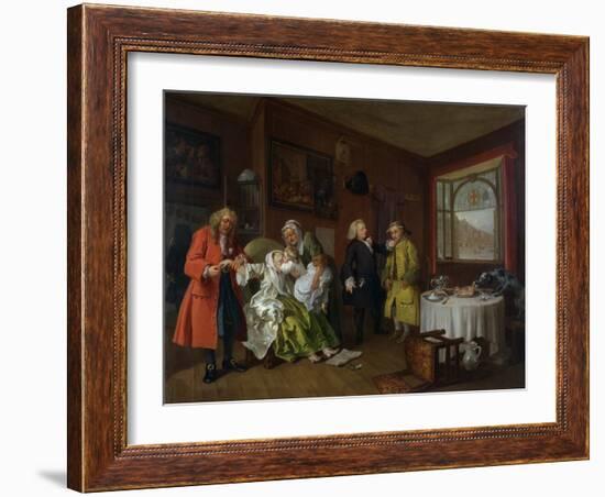 Marriage a La Mode: Vi, the Lady's Death, C.1743-William Hogarth-Framed Giclee Print