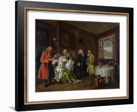 Marriage a La Mode: Vi, the Lady's Death, C.1743-William Hogarth-Framed Giclee Print