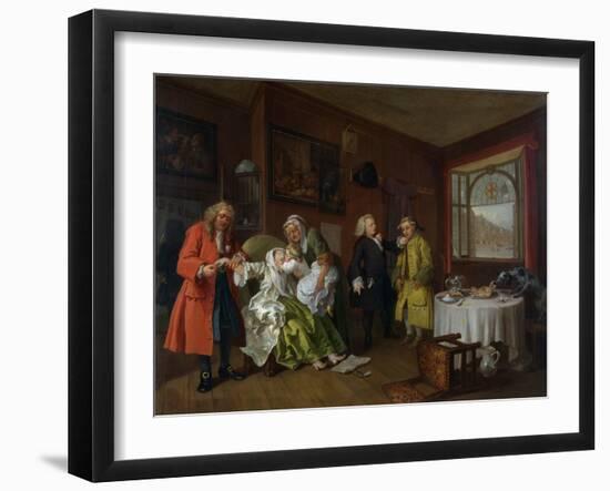 Marriage a La Mode: Vi, the Lady's Death, C.1743-William Hogarth-Framed Giclee Print