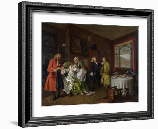 Marriage a La Mode: Vi, the Lady's Death, C.1743-William Hogarth-Framed Giclee Print