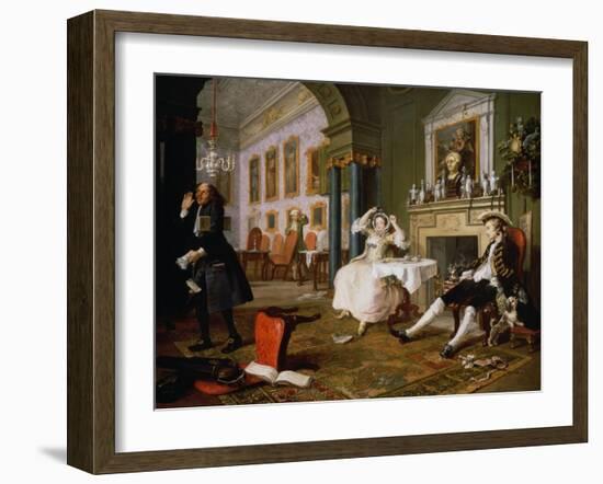 Marriage a la Mode-William Hogarth-Framed Giclee Print