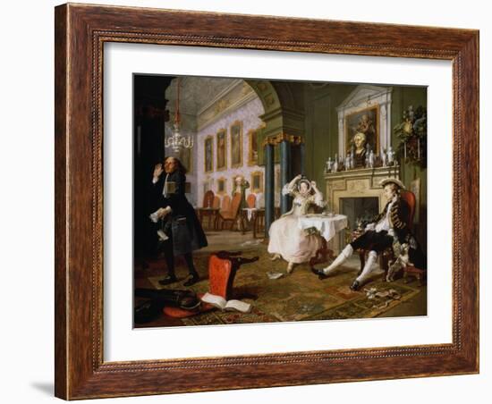 Marriage a la Mode-William Hogarth-Framed Giclee Print