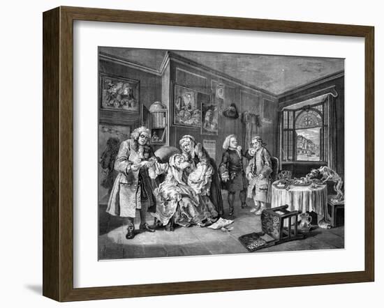 Marriage a la Mode-William Hogarth-Framed Giclee Print