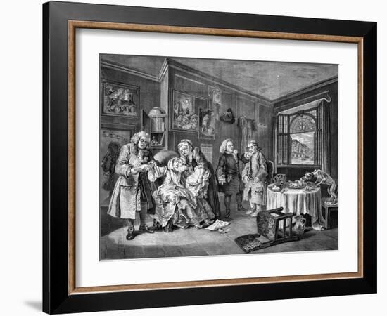 Marriage a la Mode-William Hogarth-Framed Giclee Print