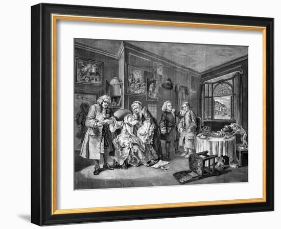 Marriage a la Mode-William Hogarth-Framed Giclee Print