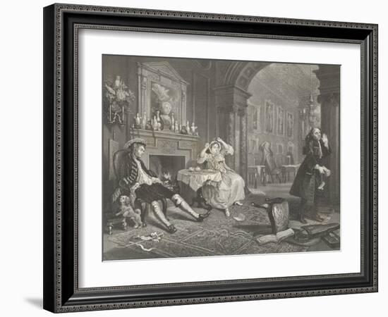 Marriage a la Mode-William Hogarth-Framed Giclee Print