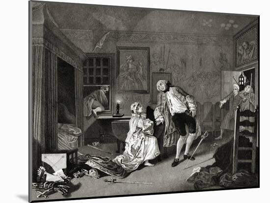 Marriage a la Mode-William Hogarth-Mounted Giclee Print