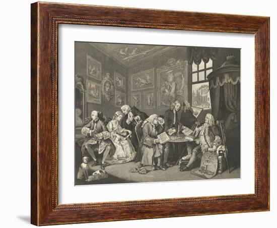 Marriage a la Mode-William Hogarth-Framed Giclee Print