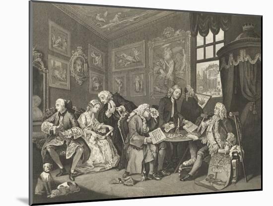 Marriage a la Mode-William Hogarth-Mounted Giclee Print