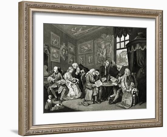 Marriage à la mode-William Hogarth-Framed Giclee Print