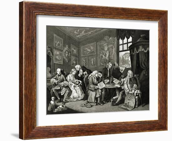 Marriage à la mode-William Hogarth-Framed Giclee Print