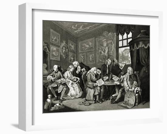 Marriage à la mode-William Hogarth-Framed Giclee Print