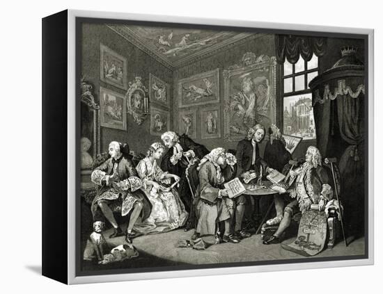 Marriage à la mode-William Hogarth-Framed Premier Image Canvas