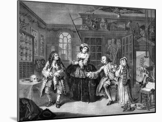 Marriage a la Mode-William Hogarth-Mounted Giclee Print