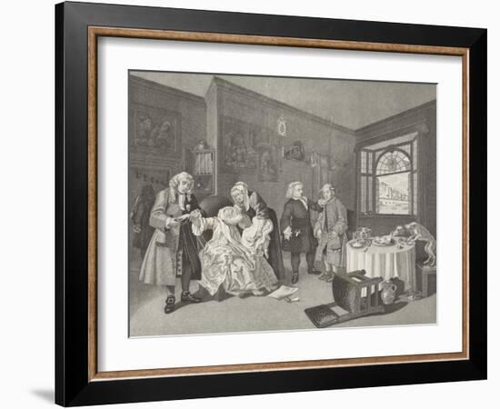 Marriage a la Mode-William Hogarth-Framed Giclee Print