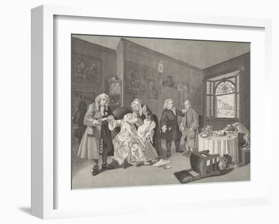 Marriage a la Mode-William Hogarth-Framed Giclee Print