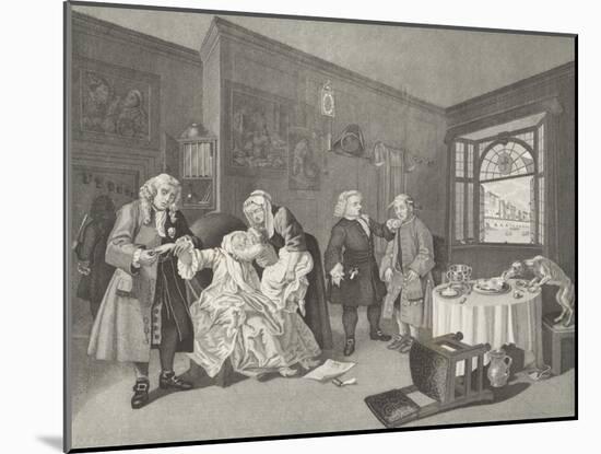 Marriage a la Mode-William Hogarth-Mounted Giclee Print