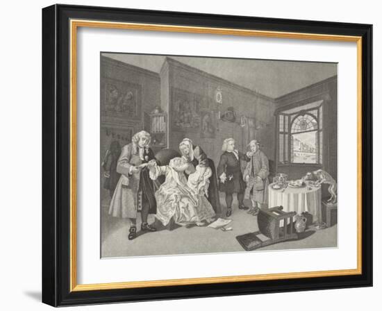 Marriage a la Mode-William Hogarth-Framed Giclee Print