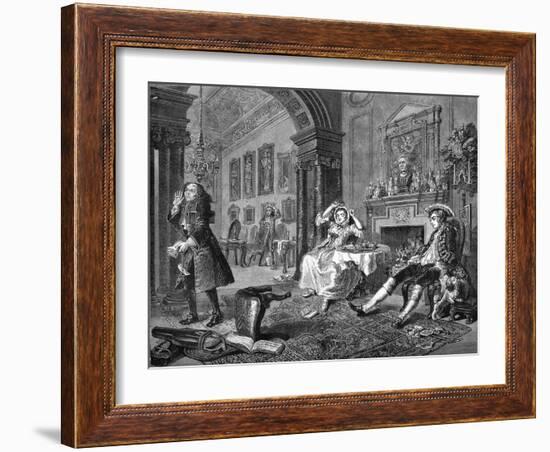 Marriage a la Mode-William Hogarth-Framed Giclee Print