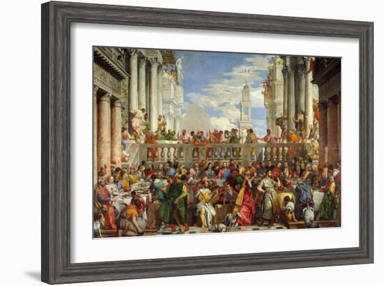 Marriage at Cana-Paolo Veronese-Framed Giclee Print