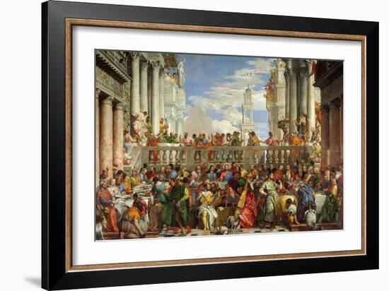 Marriage at Cana-Paolo Veronese-Framed Giclee Print